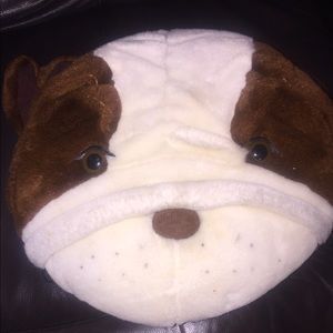 Dog face. Pillow bag